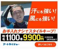 アートネイチャーMRP（マープ）増毛法お試し体験バナー