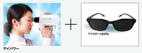 超音波治療器「アイパワー」+メガネ
